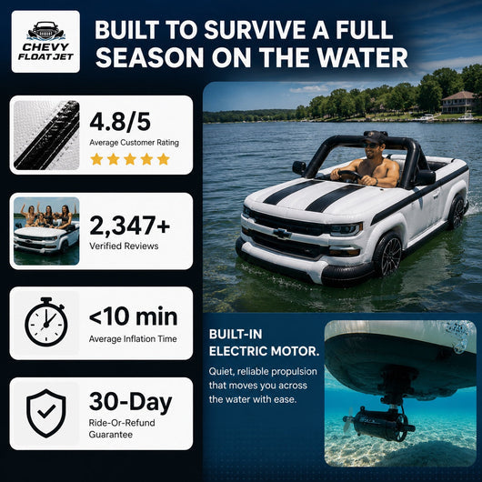 Motorized truck float features